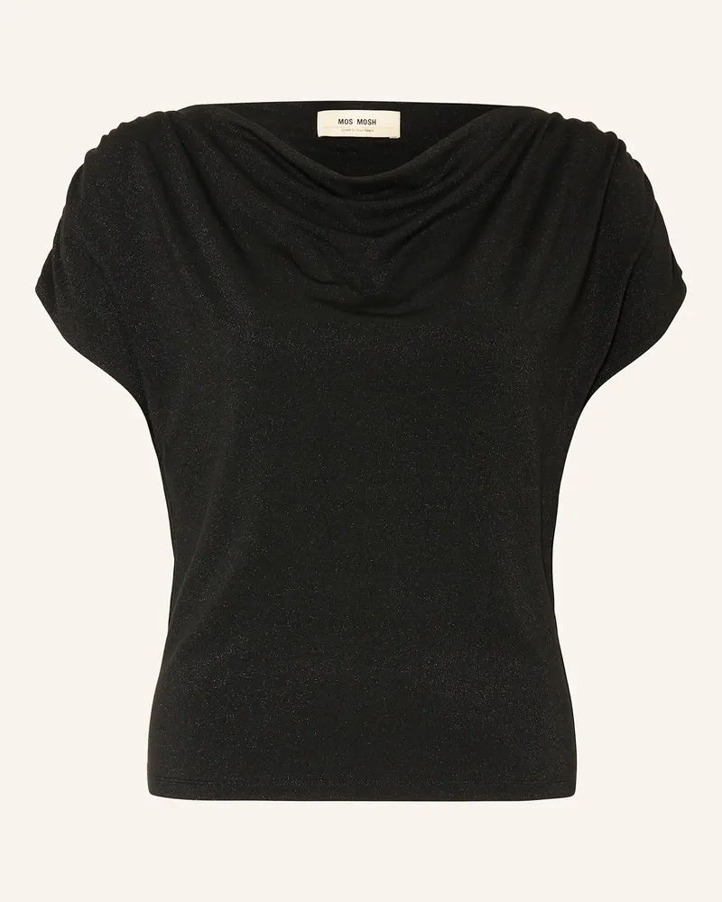 Mos Mosh Top MMSHIMA mit Glitzergarn Schwarz