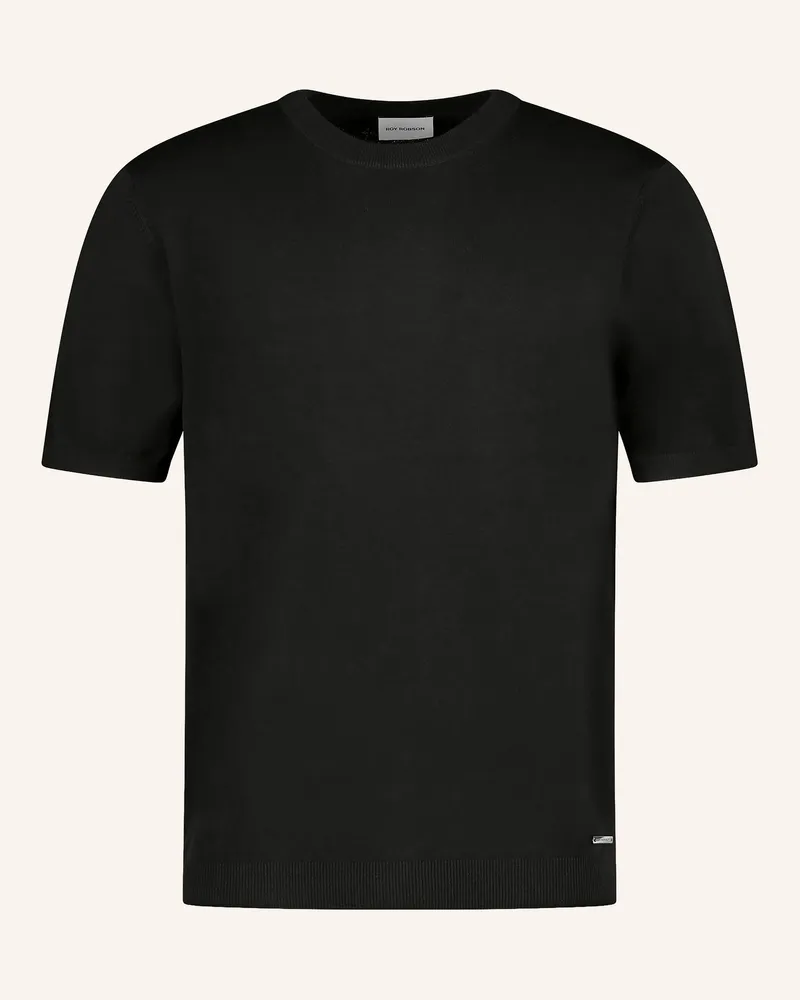 Roy Robson Strickshirt Schwarz