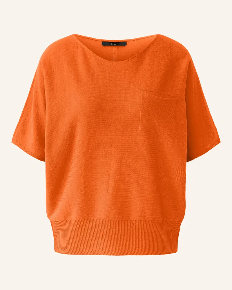 Oui  Strickshirt rot Orange