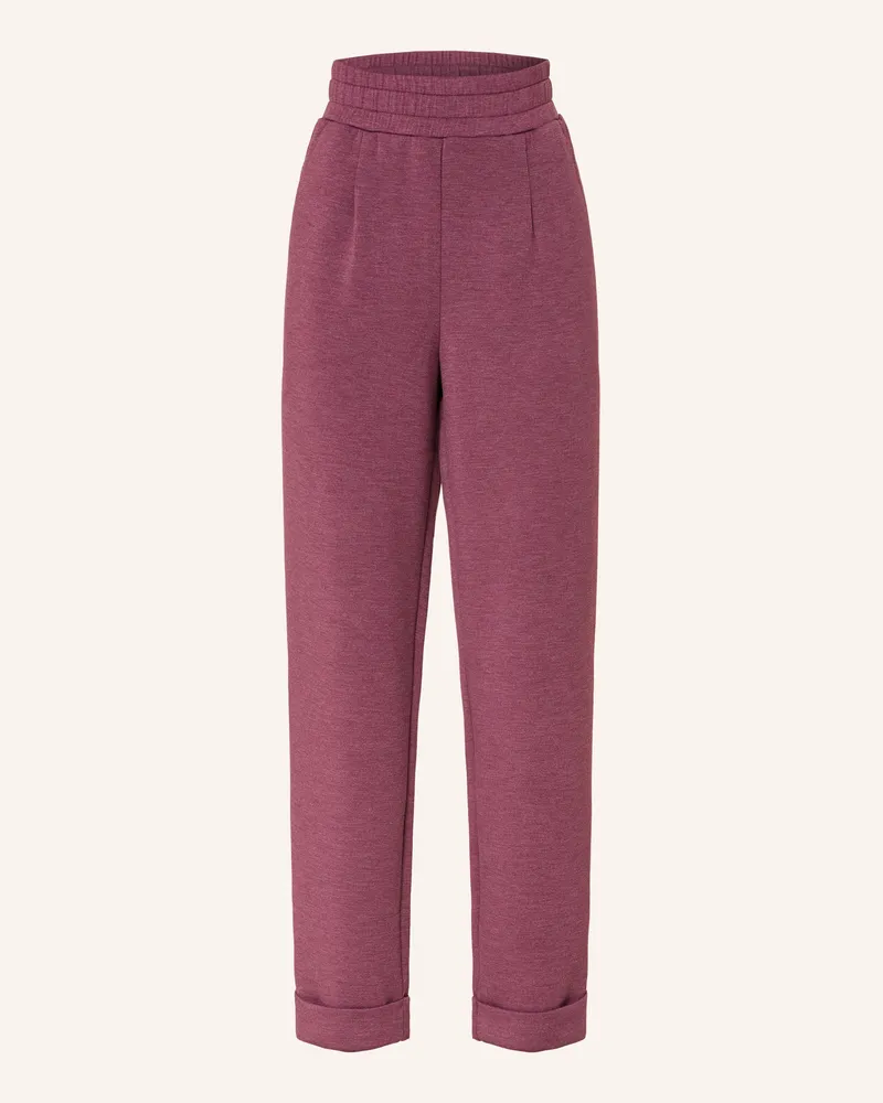 Varley Sweatpants THE ROLLED CUFF PANTS Dunkelrot