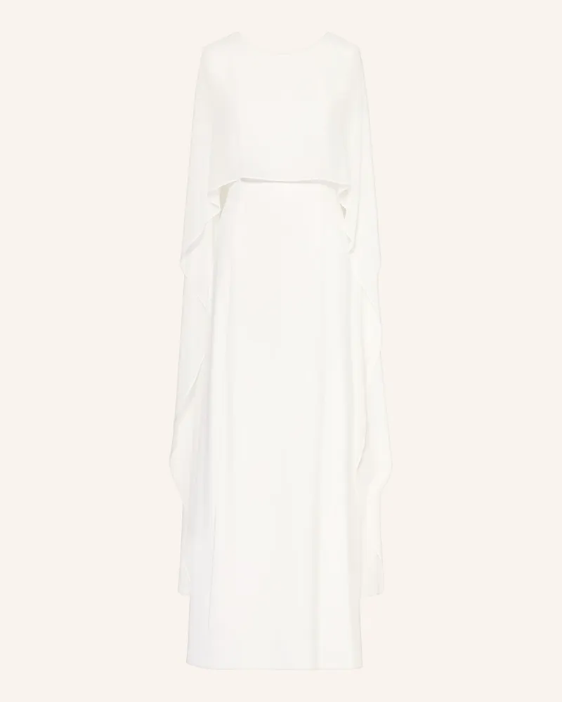 Apart Abendkleid im Materialmix Weiss