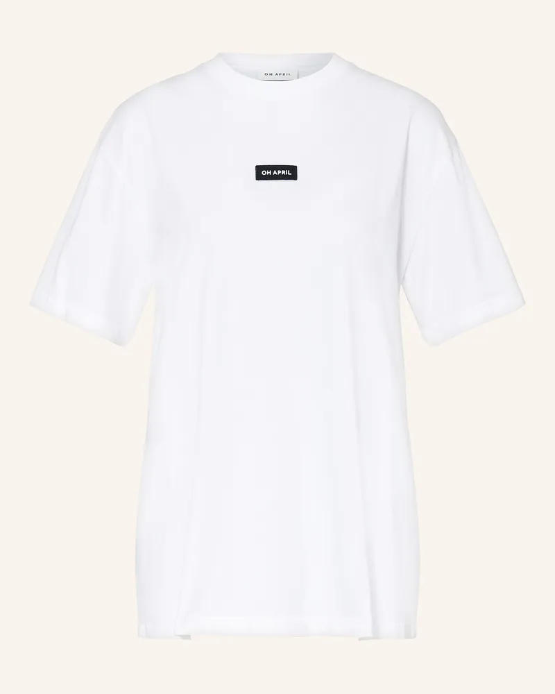 OH APRIL T-Shirt Boyfriend weiss Weiss