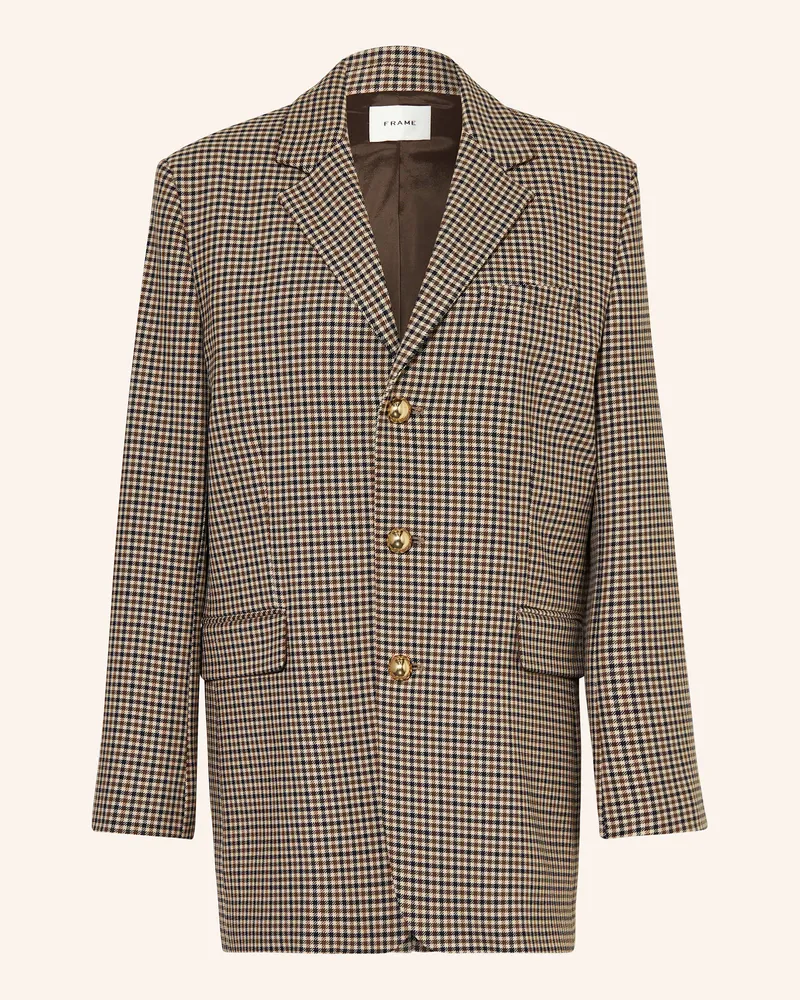 Frame Denim Longblazer Dunkelbraun