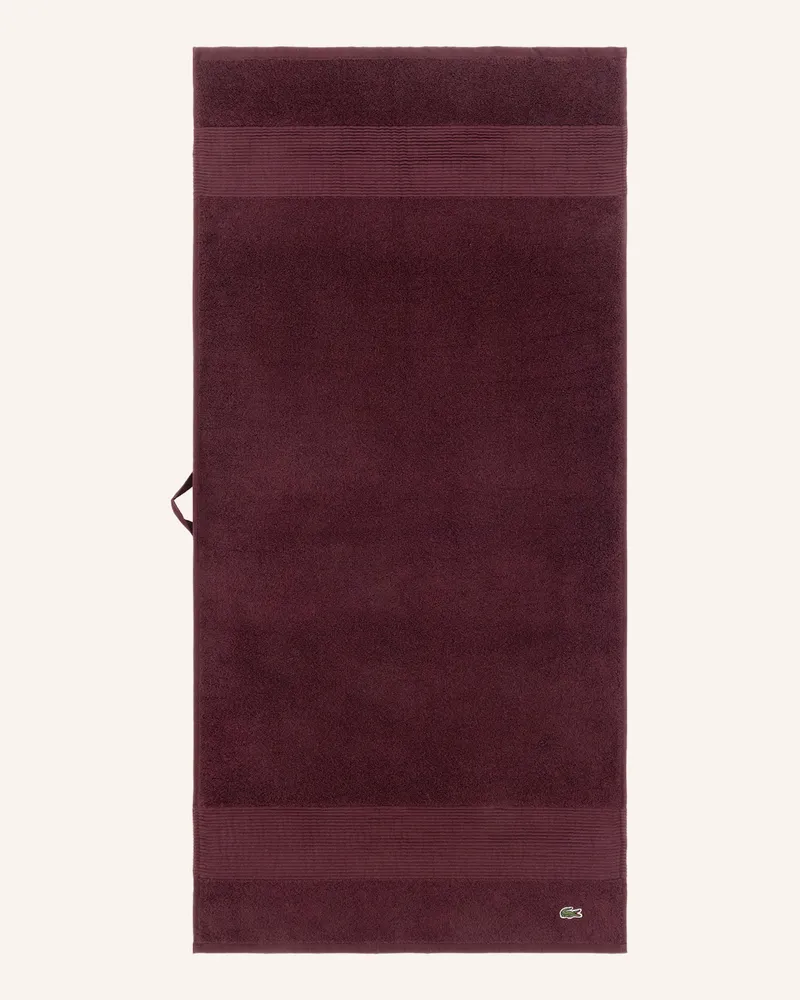 Lacoste Handtuch Llecroco rot Dunkelrot
