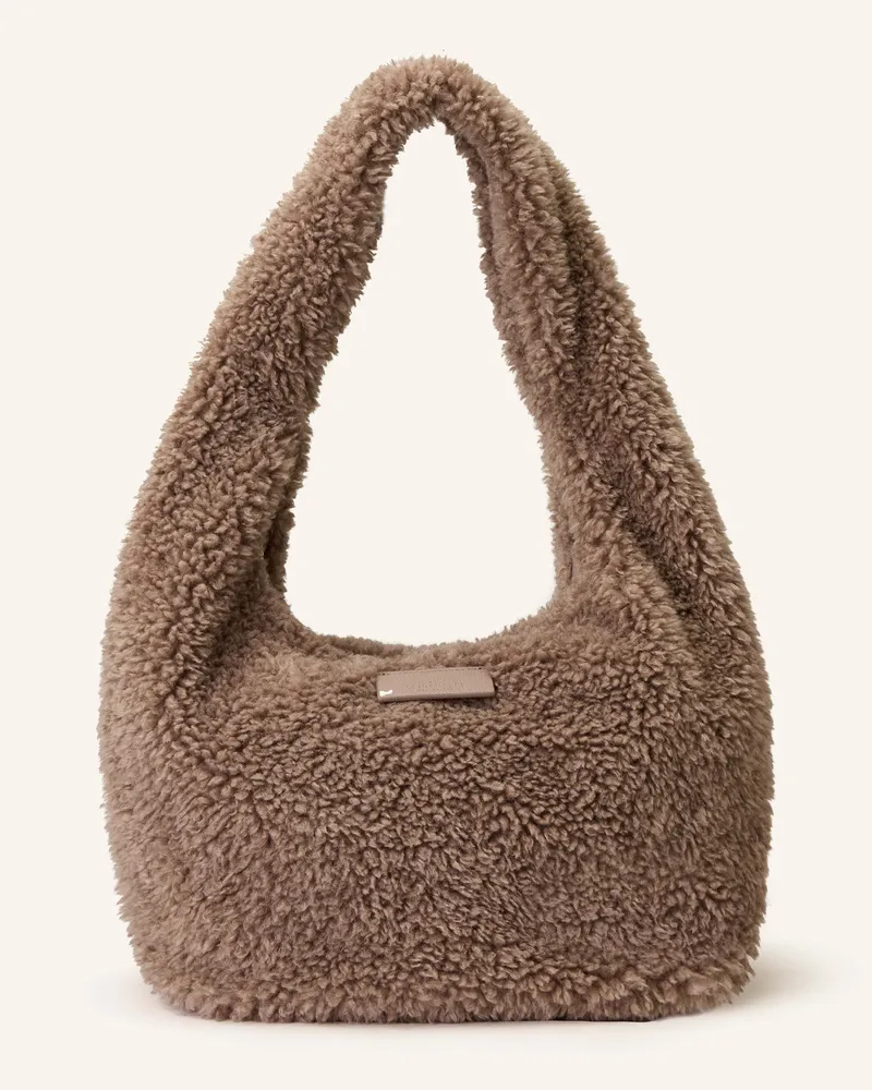 SEIDENFELT Beuteltasche LEJE Taupe