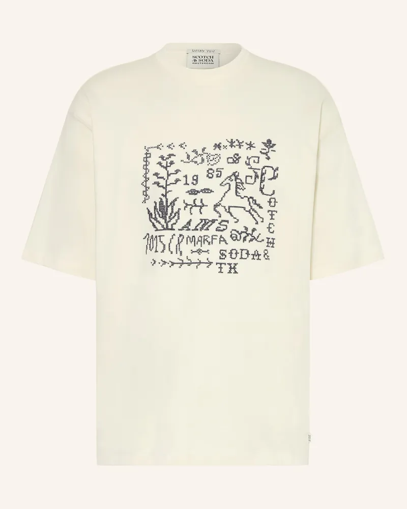 Scotch&Soda T-Shirt weiss Ecru