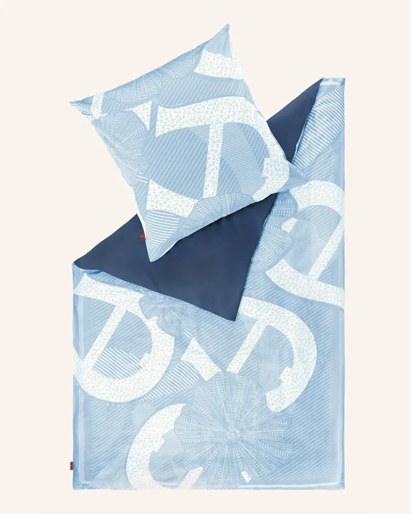 Aigner Satin Bettwäsche Dena blau Blau