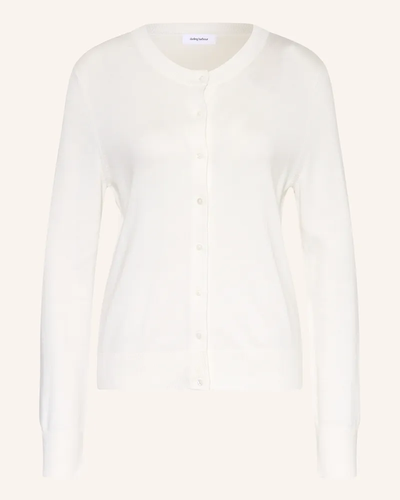 Darling Harbour Strickjacke weiss Offwhite