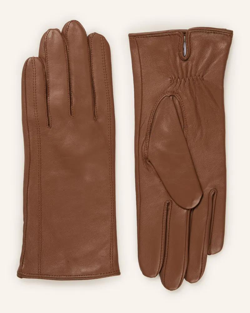 Reiss Lederhandschuhe Giselle braun Braun