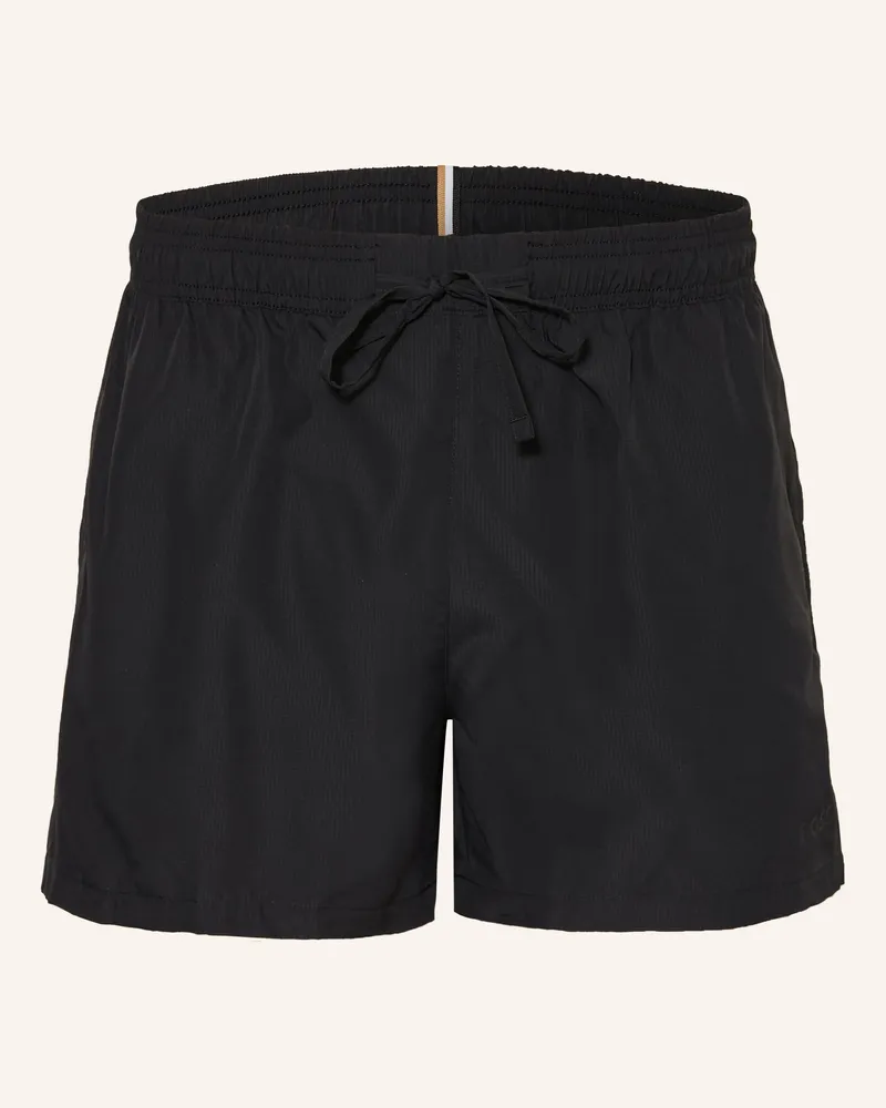 HUGO BOSS Badeshorts Zac schwarz Schwarz