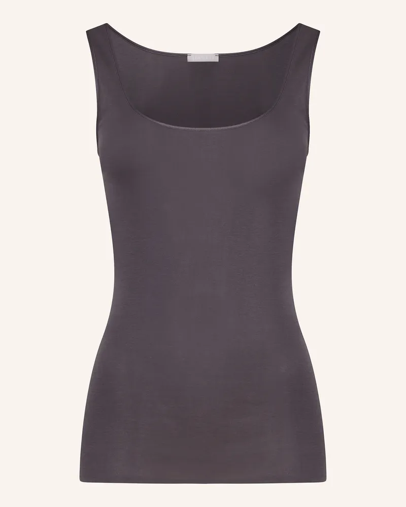 Hanro Top Cotton Seamless schwarz Dunkelblau