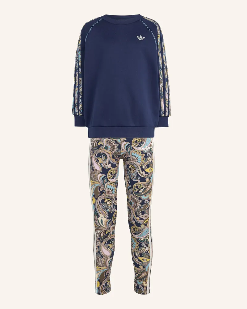 adidas Adidas X Liberty London Oversized Crew Und Leggings Set blau Blau