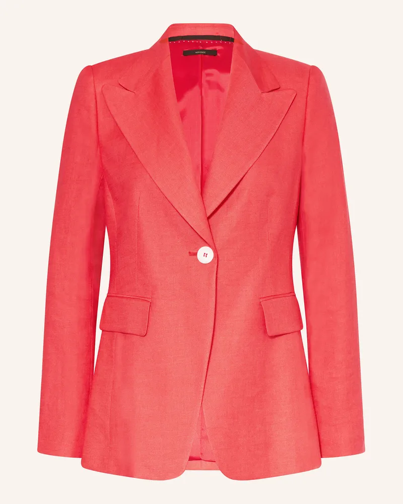 windsor. Blazer mit Leinen Rot