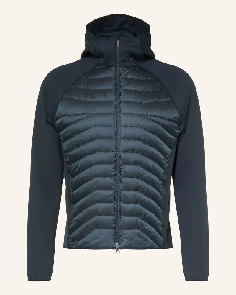 J.Lindeberg Hybrid-Steppjacke blau Dunkelblau