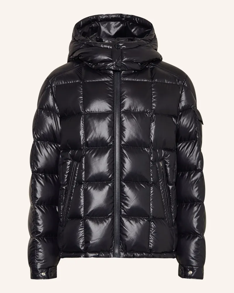 Moncler Daunenjacke Jeff Mit Abnehmbarer Kapuze blau Dunkelblau