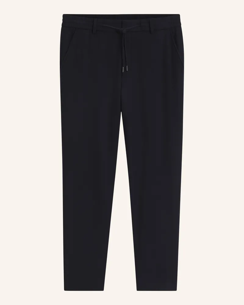 HUGO BOSS Businesshose P-Perin-Rds-Wg-264 Tapered Fit blau Dunkelblau