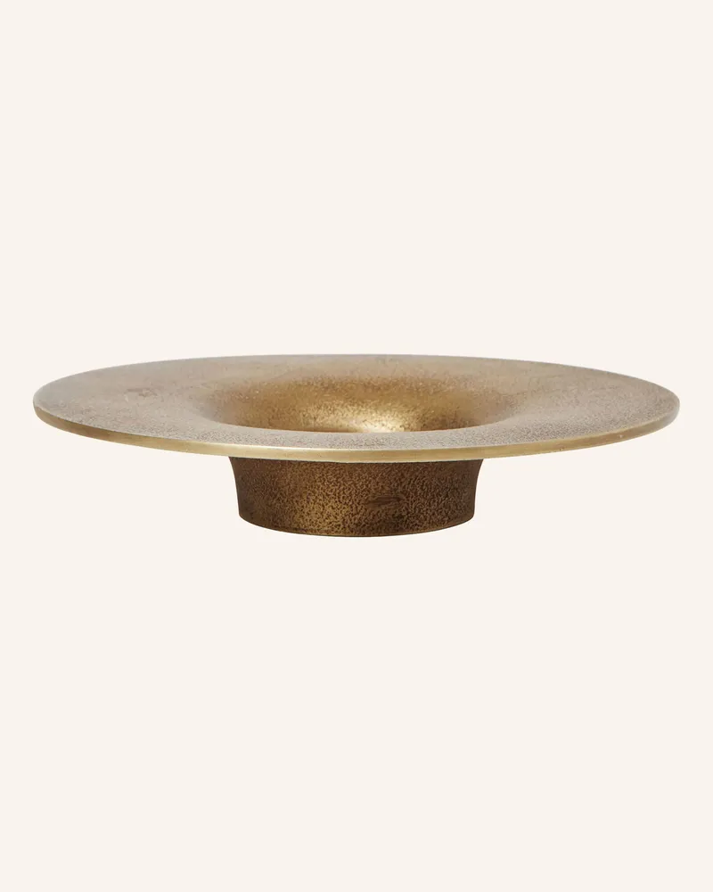 ferm LIVING Kerzenhalter Soothe gold Gold