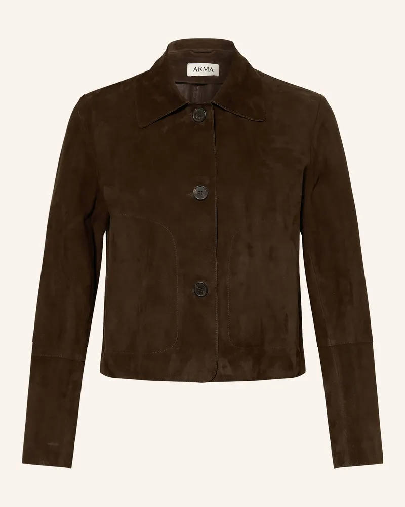 Arma Lederjacke braun Dunkelbraun