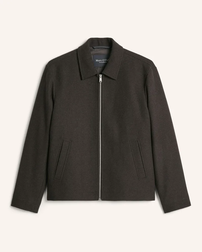 Marc O'Polo Wolljacke grau Dunkelgrau