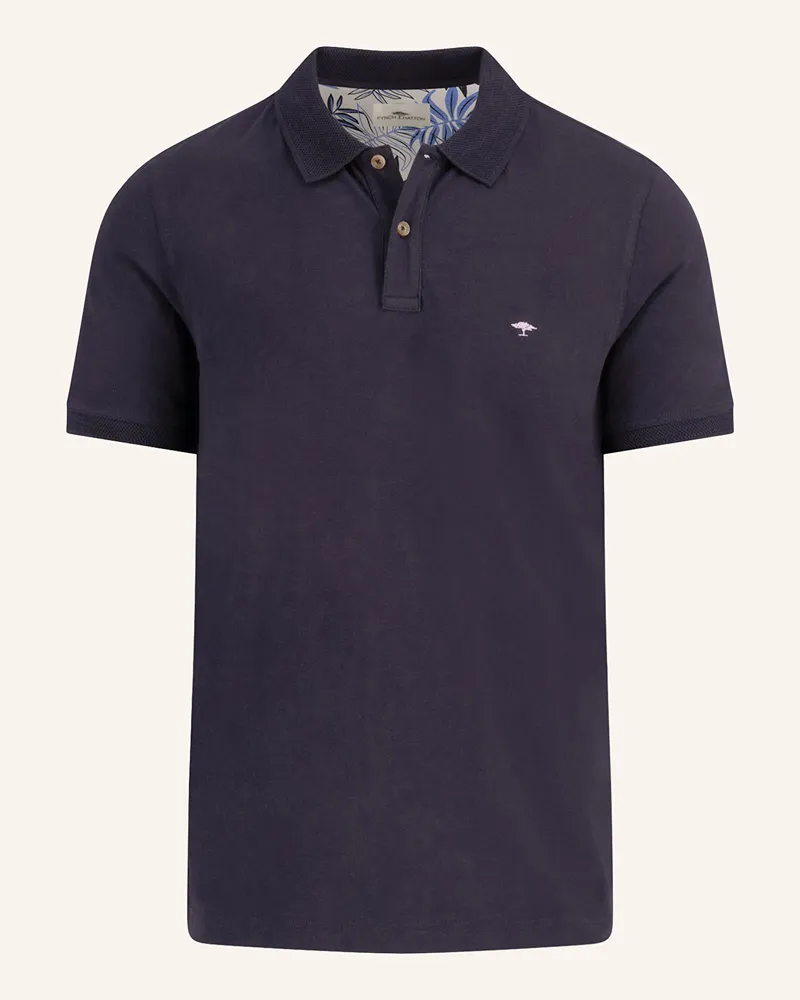 Fynch-Hatton Jersey-Poloshirt Casual Fit Dunkelblau
