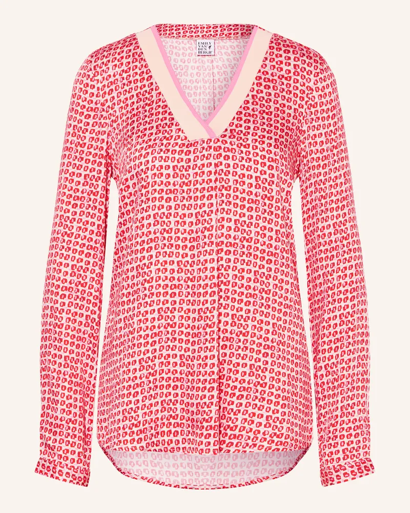 Emily van den Bergh Blusenshirt Rot