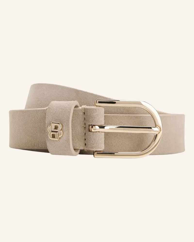 HUGO BOSS Ledergürtel Scarlet beige Beige