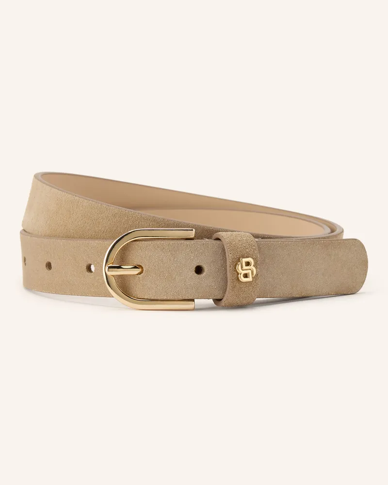 HUGO BOSS Ledergürtel Scarlet beige Beige