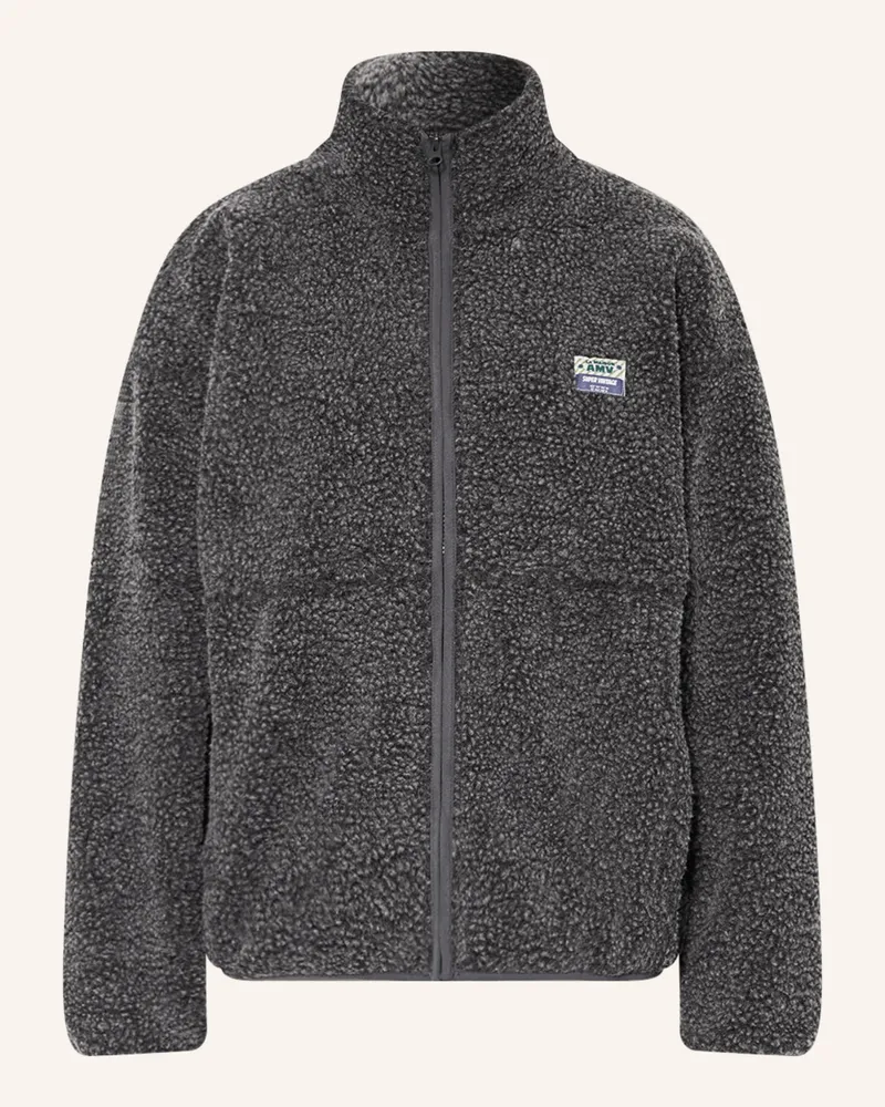 American Vintage Teddyfell-Jacke HOKTOWN Grau