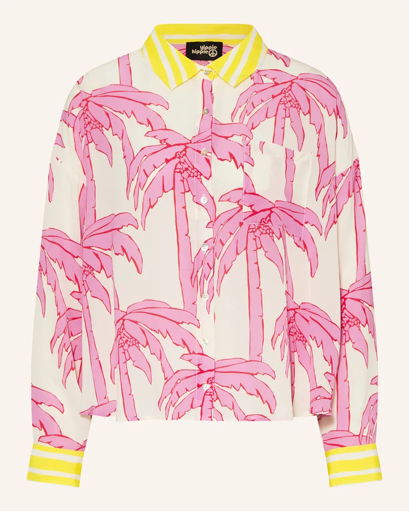 Yippie Hippie Hemdbluse pink Weiss