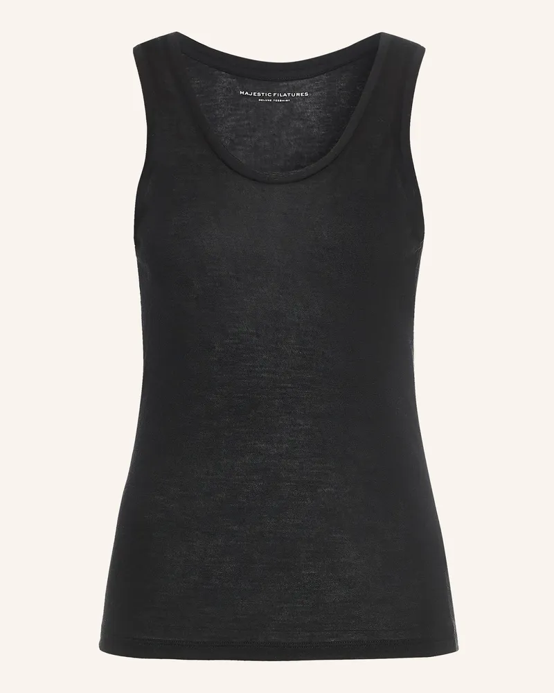 Majestic Top schwarz Schwarz