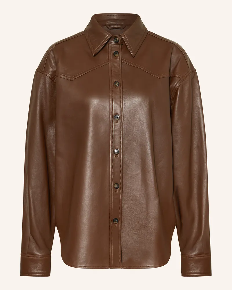 Haikure Lederjacke Braun