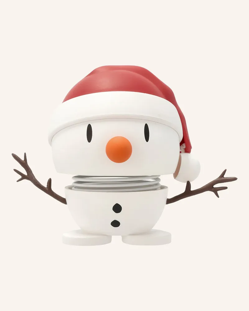 Hoptimist Dekofigur Soft Santa Snowman S weiss Weiss