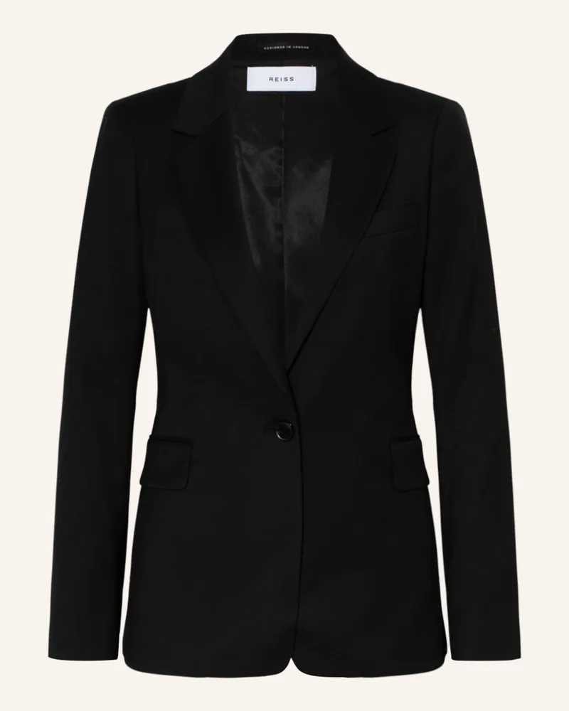 Reiss Blazer Haisley schwarz Schwarz