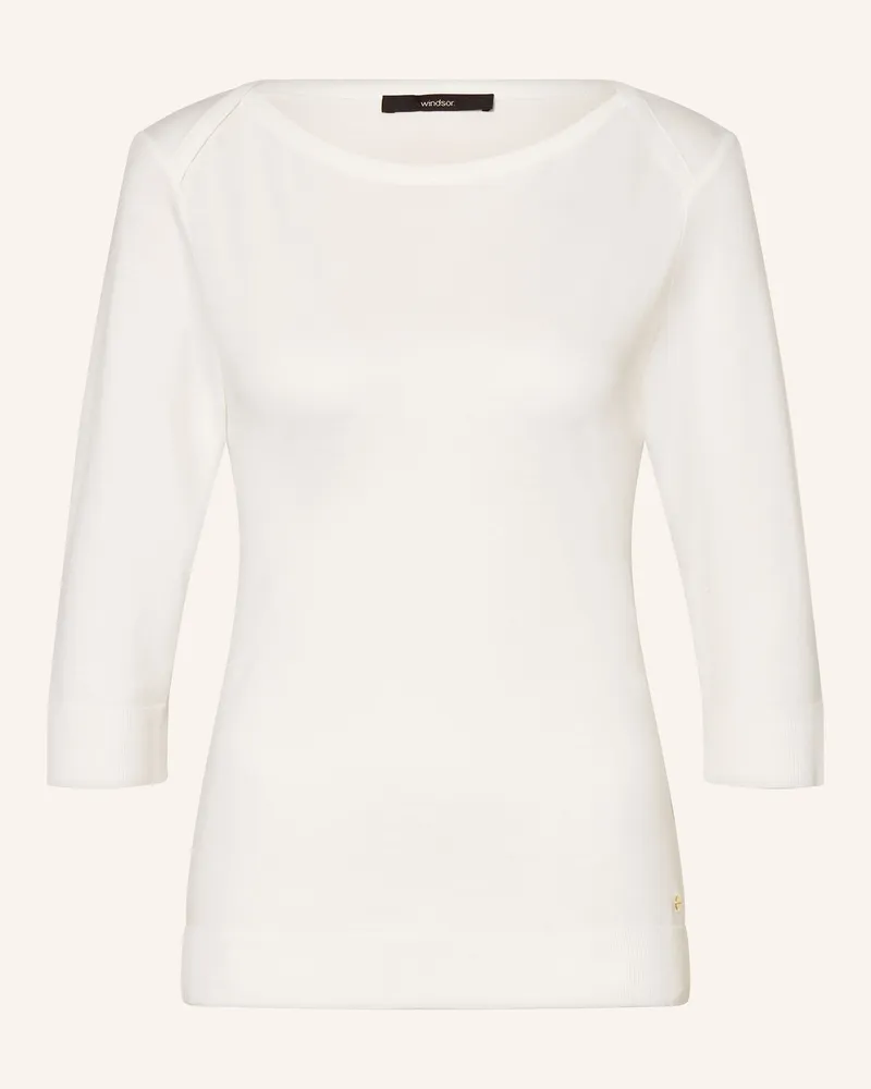 windsor. Strickshirt Mit 3/4-Arm weiss Weiss