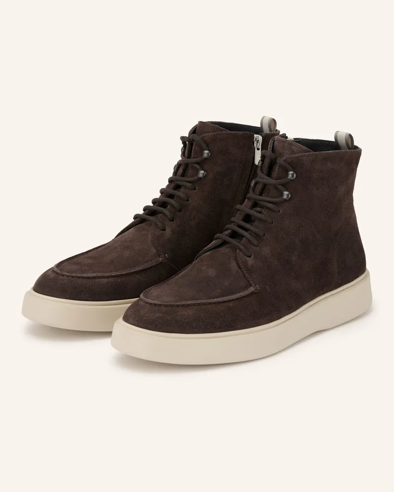 Officine Creative Italia Schnürboots Frame 004 braun Dunkelbraun