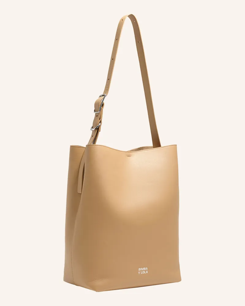 BIMBA Y LOLA Leder-Carlino-Tasche Khaki