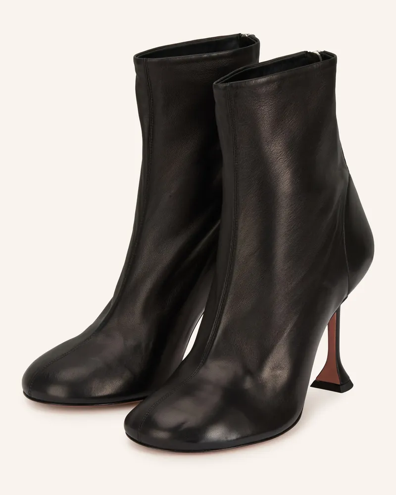 Amina Muaddi Stiefeletten Schwarz