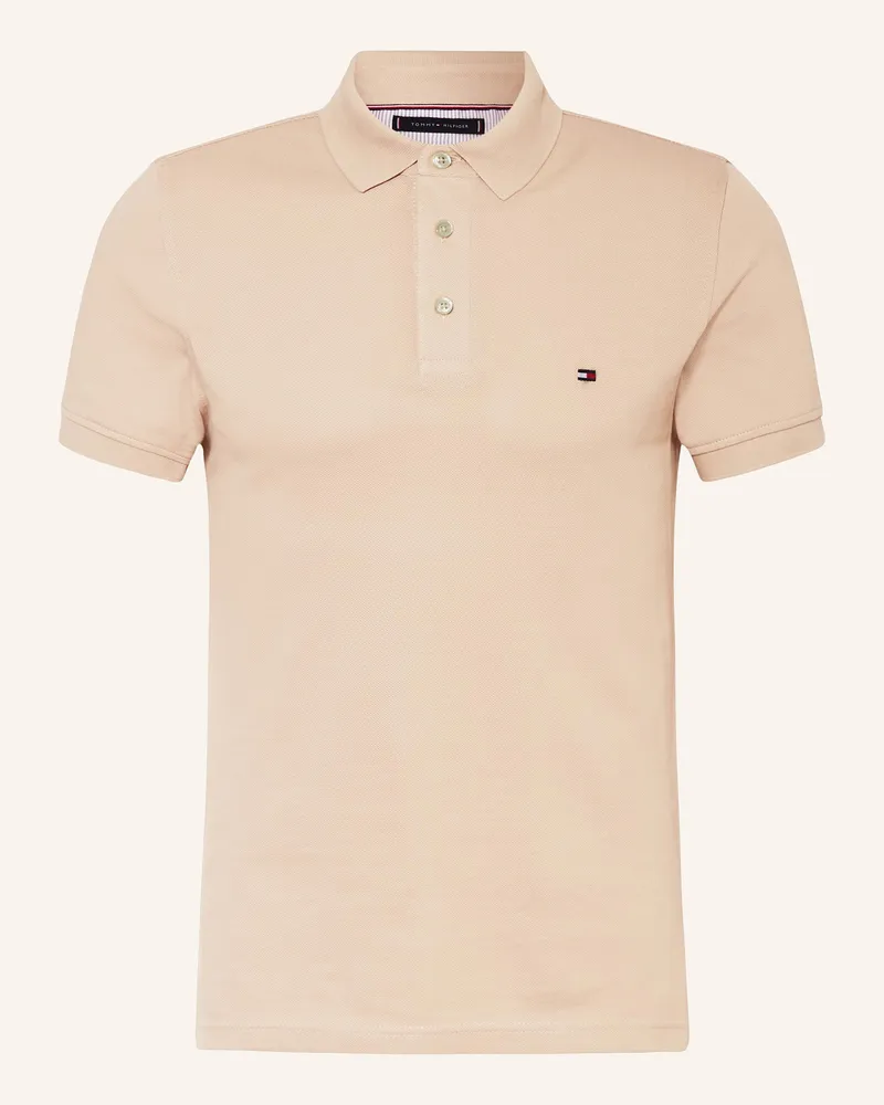 Tommy Hilfiger Piqué-Poloshirt Slim Fit Beige