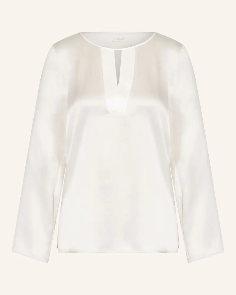 Marc Cain Blusenshirt Aus Seide Im Materialmix weiss 110