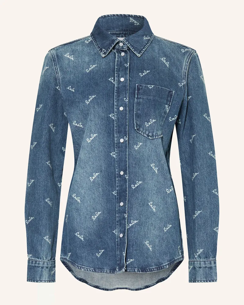 Lala Berlin Jeans-Overjacket BEKS Blau