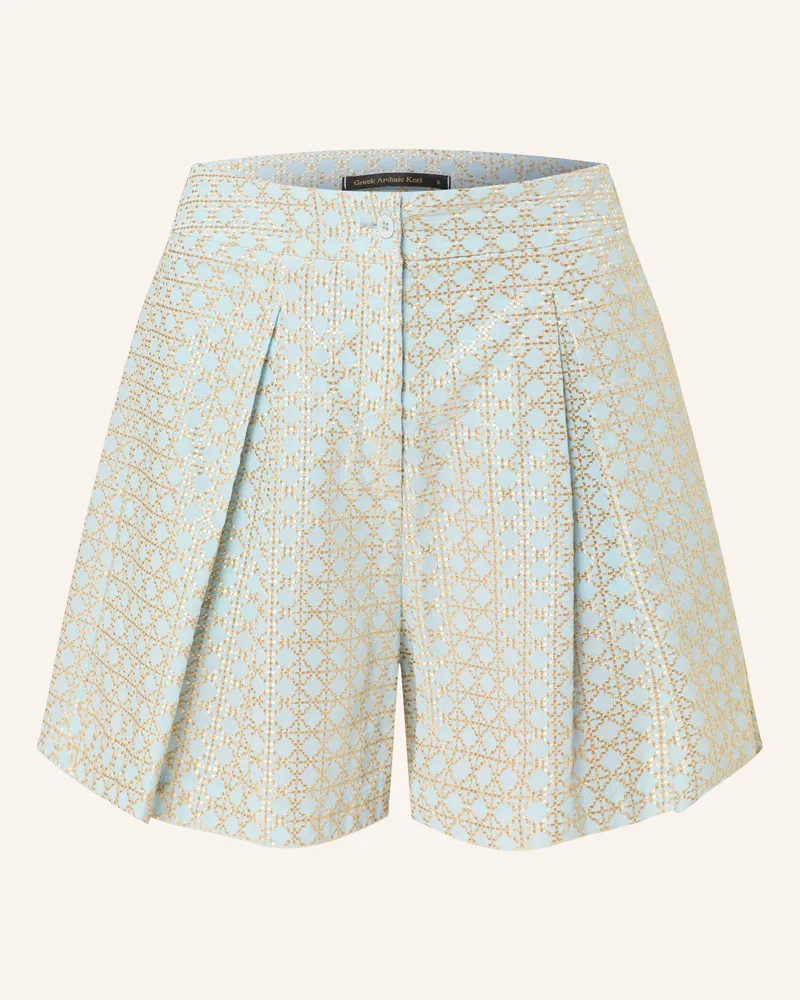 Greek Archaic Kori Shorts CROSS Hellblau