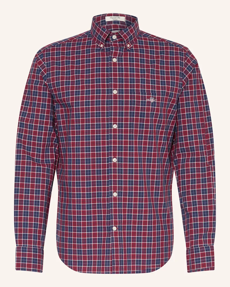 Gant Hemd Regular Fit Dunkelrot