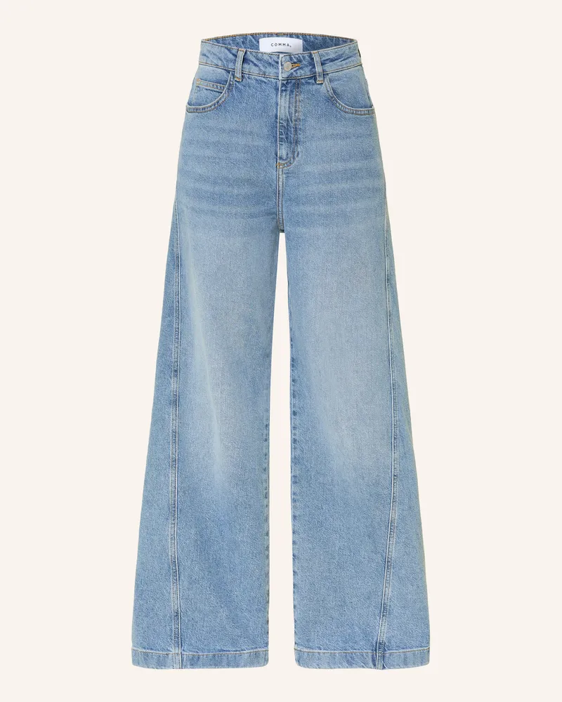 COMMA Wide Leg Jeans blau 53z4