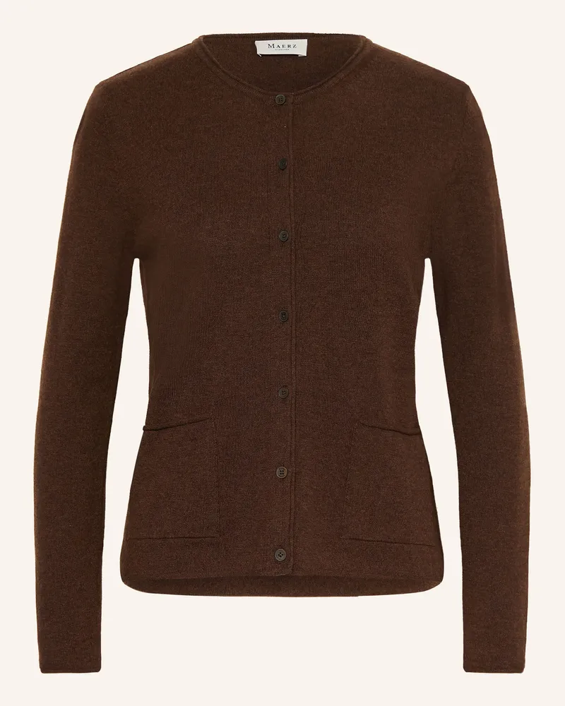 Maerz Strickjacke braun Dunkelbraun