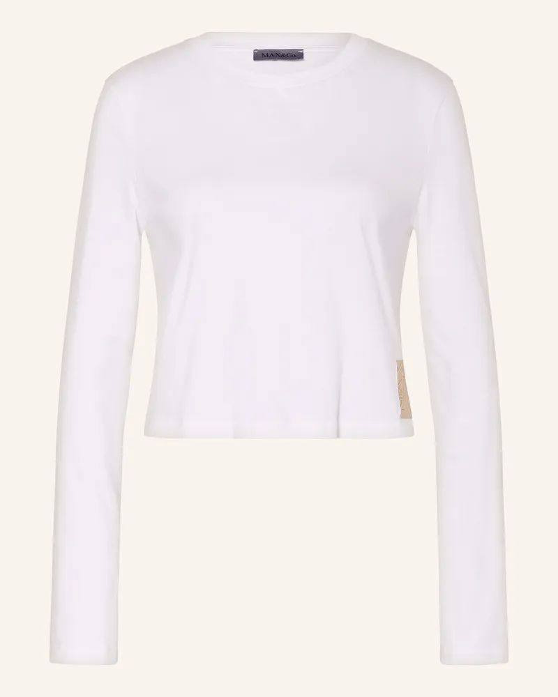 MAX&Co. Longsleeve MCOELLENI Weiss