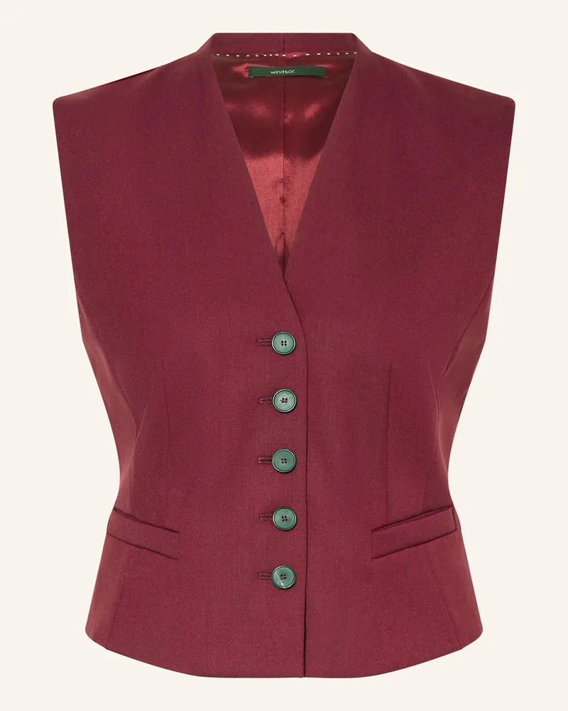 windsor. Blazerweste Dunkelrot