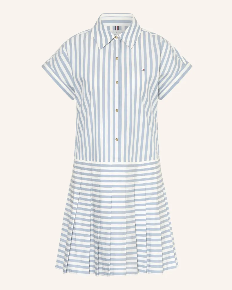 Tommy Hilfiger Hemdblusenkleid blau Hellblau