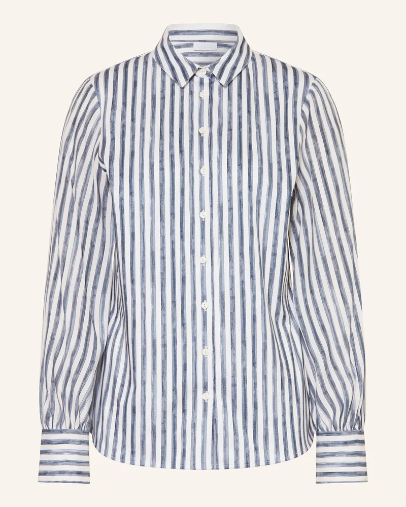 DESOTO Hemdbluse Pia blau Weiss