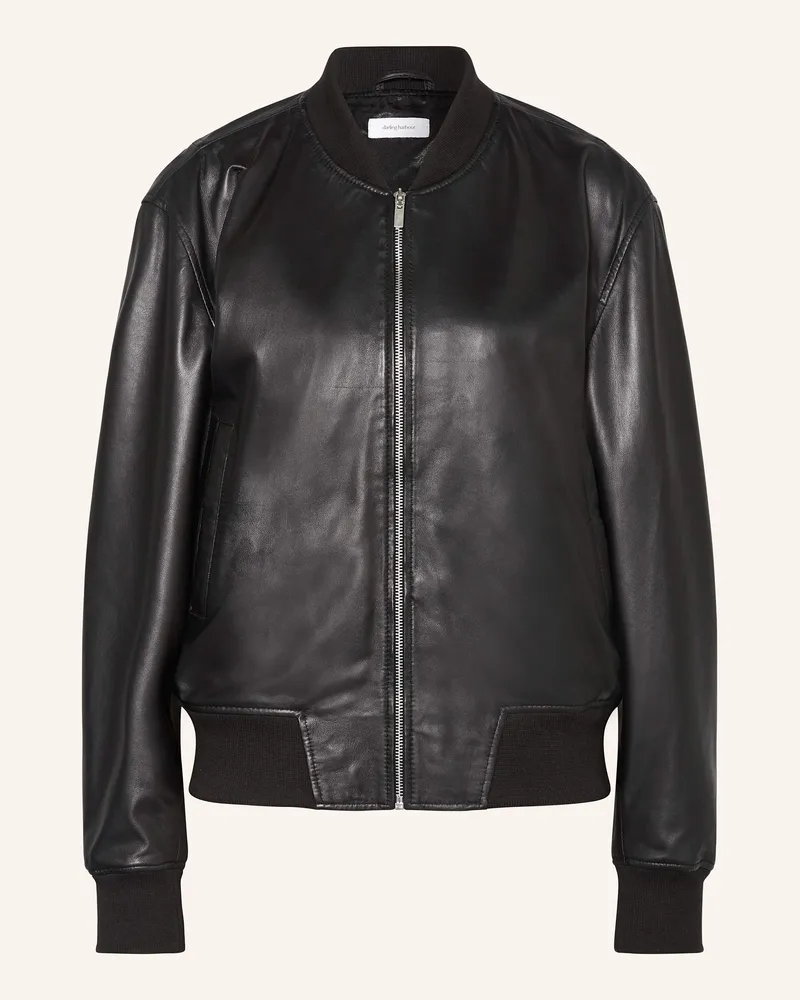 Darling Harbour Lederblouson Schwarz