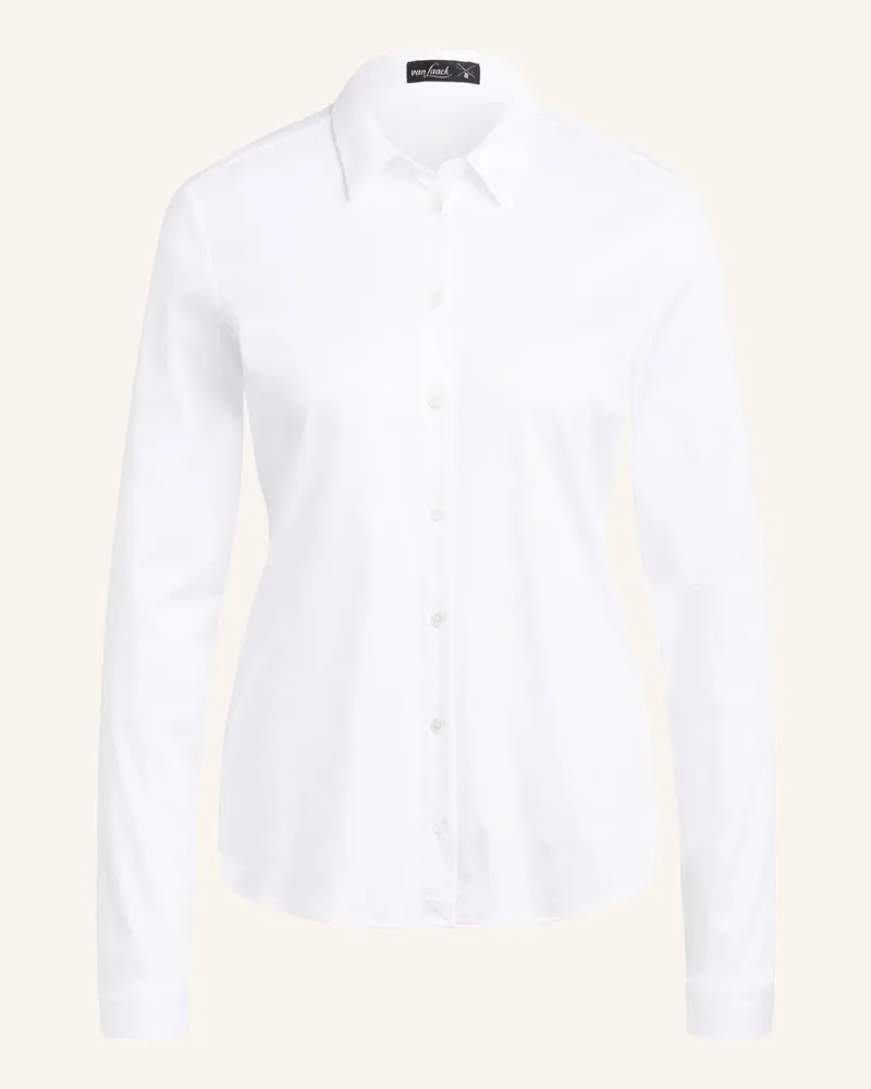 van Laack Jerseybluse MALIS Weiss